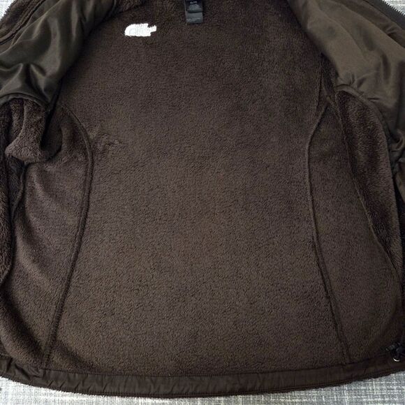 NORTH FACE Osito Fleece Jacket Women’s XL Full Zip Chocolate Brown - Picture 7 of 10